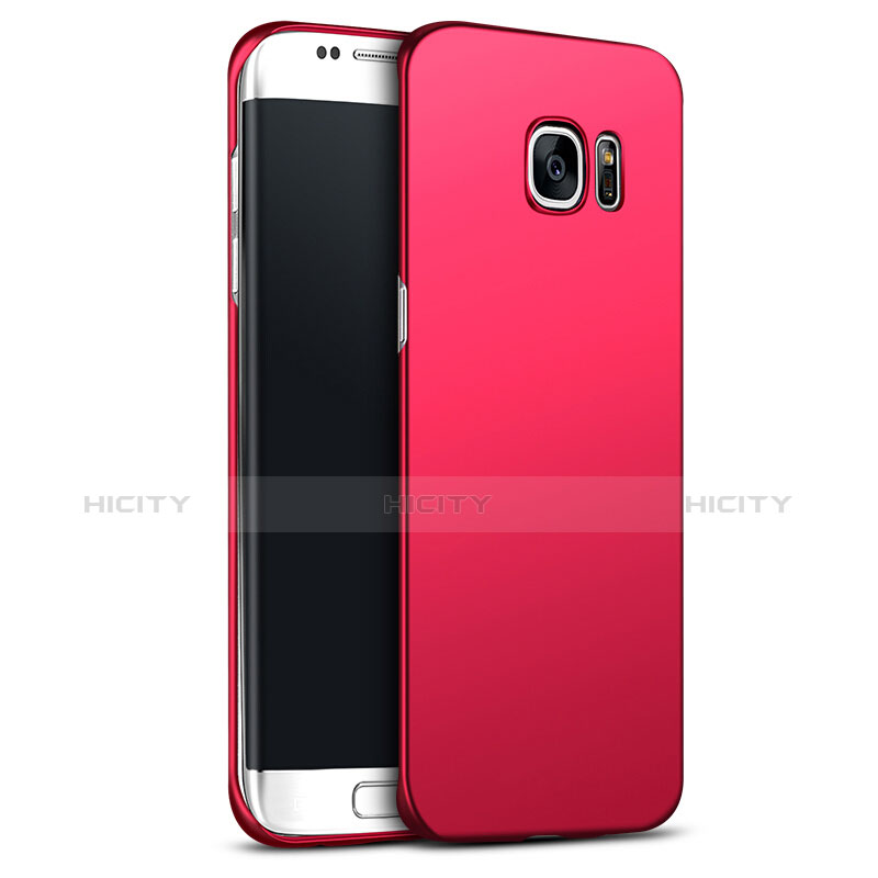 Coque Plastique Rigide Mat M02 pour Samsung Galaxy S6 Edge+ Plus SM-G928F Rouge Plus