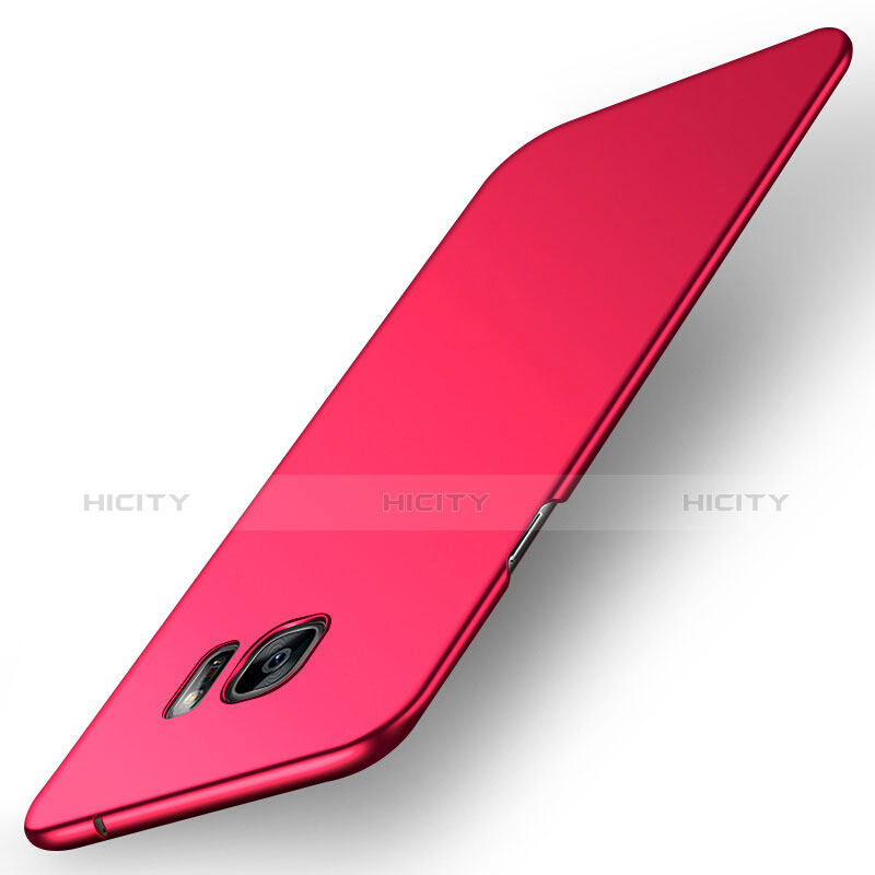 Coque Plastique Rigide Mat M02 pour Samsung Galaxy S6 Edge+ Plus SM-G928F Rouge Plus