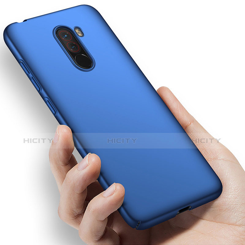 Coque Plastique Rigide Mat M02 pour Xiaomi Pocophone F1 Bleu Plus