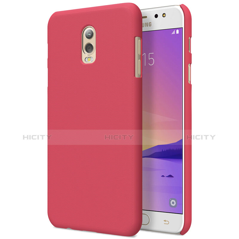 Coque Plastique Rigide Mat M04 pour Samsung Galaxy C8 C710F Rouge Plus