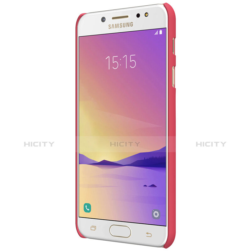 Coque Plastique Rigide Mat M04 pour Samsung Galaxy C8 C710F Rouge Plus