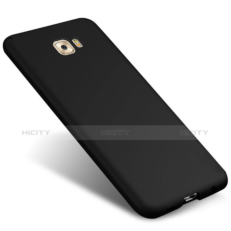 Coque Plastique Rigide Mat M04 pour Samsung Galaxy C9 Pro C9000 Noir Plus