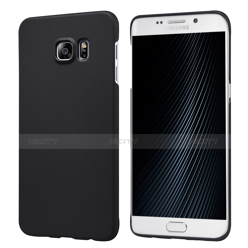 Coque Plastique Rigide Mat M04 pour Samsung Galaxy S6 Edge+ Plus SM-G928F Noir Plus