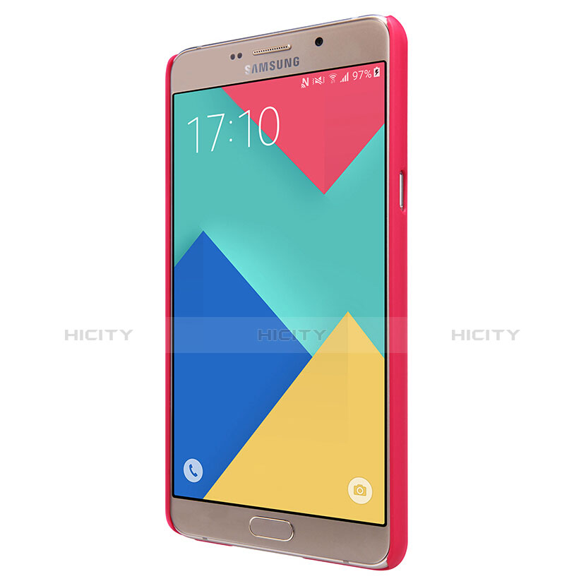 Coque Plastique Rigide Mat M06 pour Samsung Galaxy A9 Pro (2016) SM-A9100 Rouge Plus
