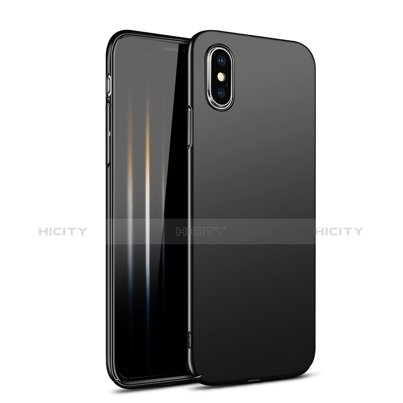 Coque Plastique Rigide Mat M09 pour Apple iPhone Xs Noir Plus