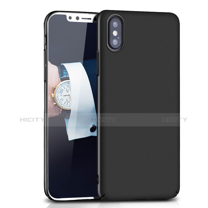 Coque Plastique Rigide Mat M10 pour Apple iPhone X Noir Plus