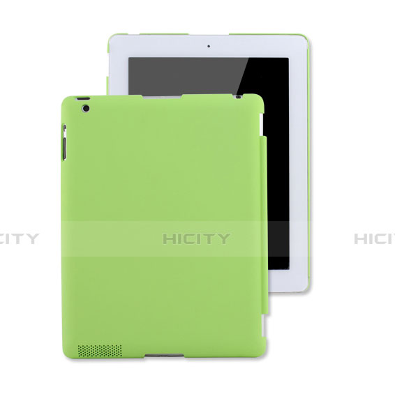 Coque Plastique Rigide Mat pour Apple iPad 2 Vert Plus