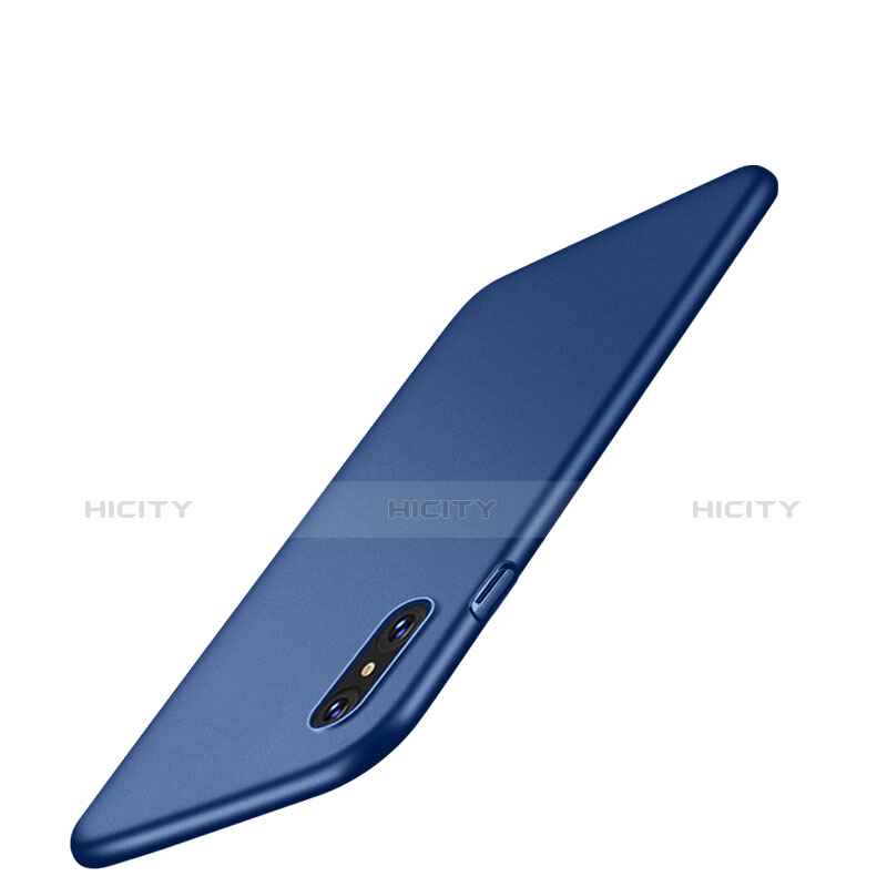 Coque Plastique Rigide Mat pour Apple iPhone Xs Bleu Plus