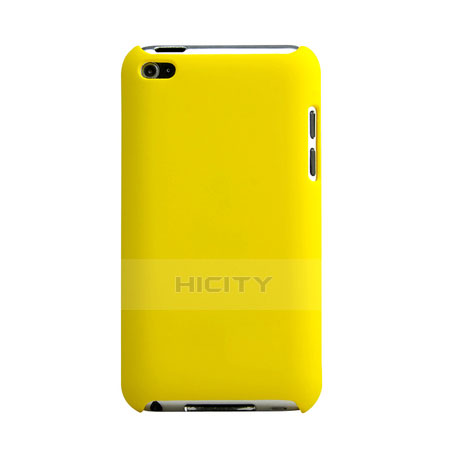 Coque Plastique Rigide Mat pour Apple iPod Touch 4 Jaune Plus