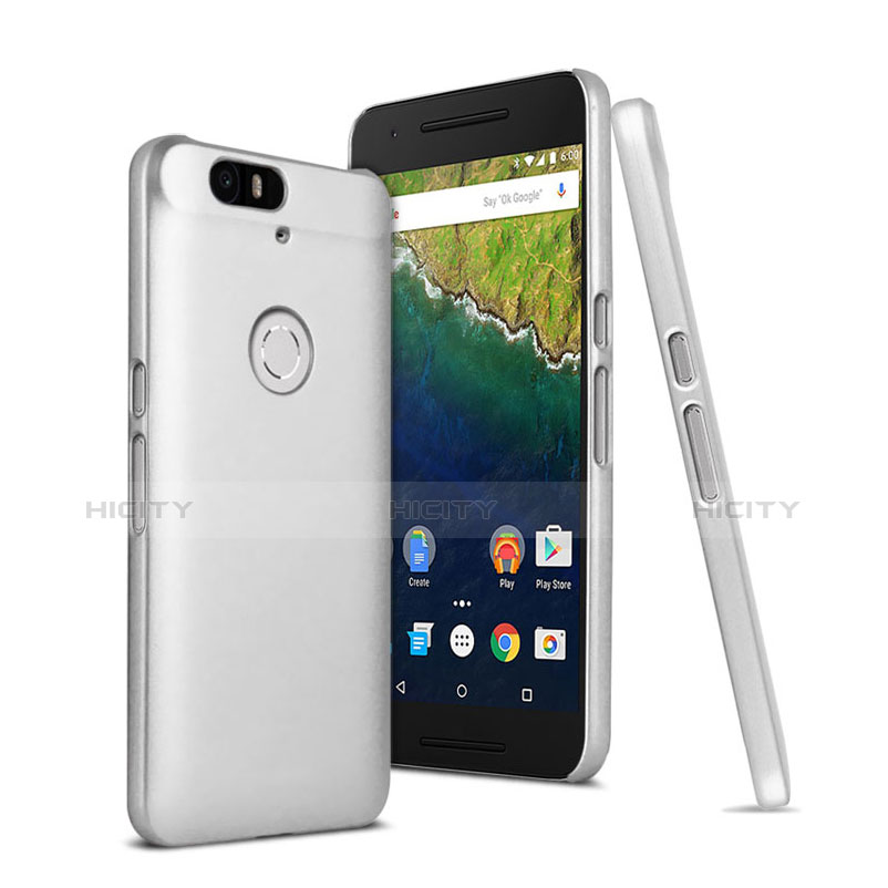 Coque Plastique Rigide Mat pour Google Nexus 6P Blanc Plus