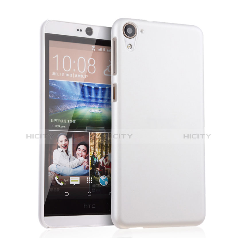 Coque Plastique Rigide Mat pour HTC Desire 826 826T 826W Blanc Plus