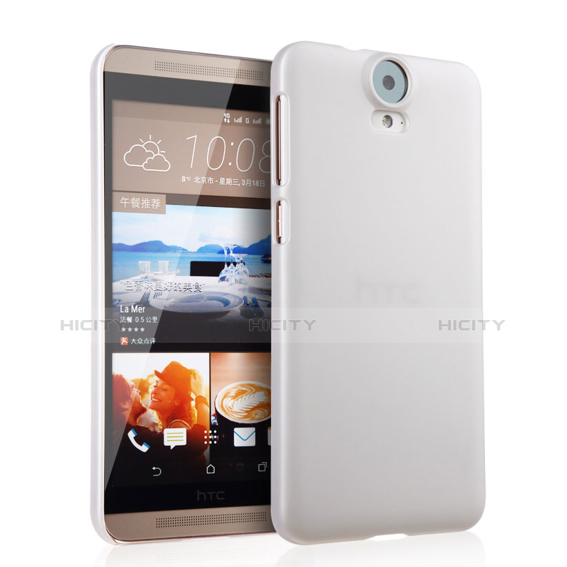 Coque Plastique Rigide Mat pour HTC One E9 Plus Blanc Plus