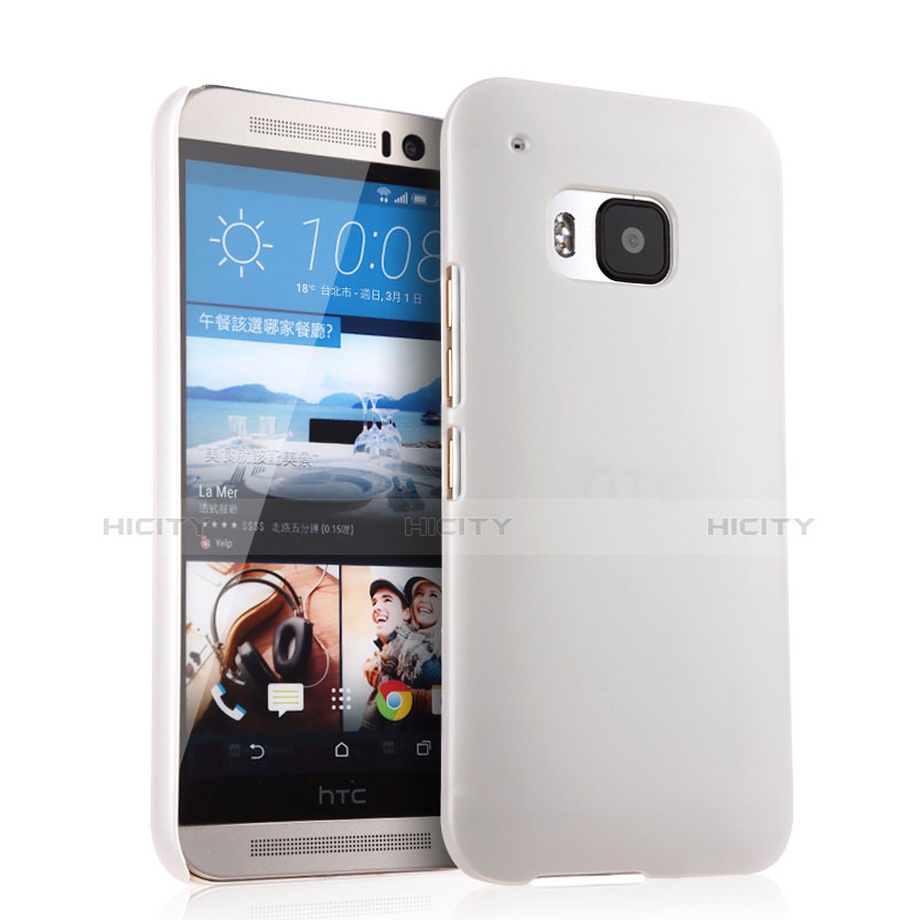 Coque Plastique Rigide Mat pour HTC One M9 Blanc Plus