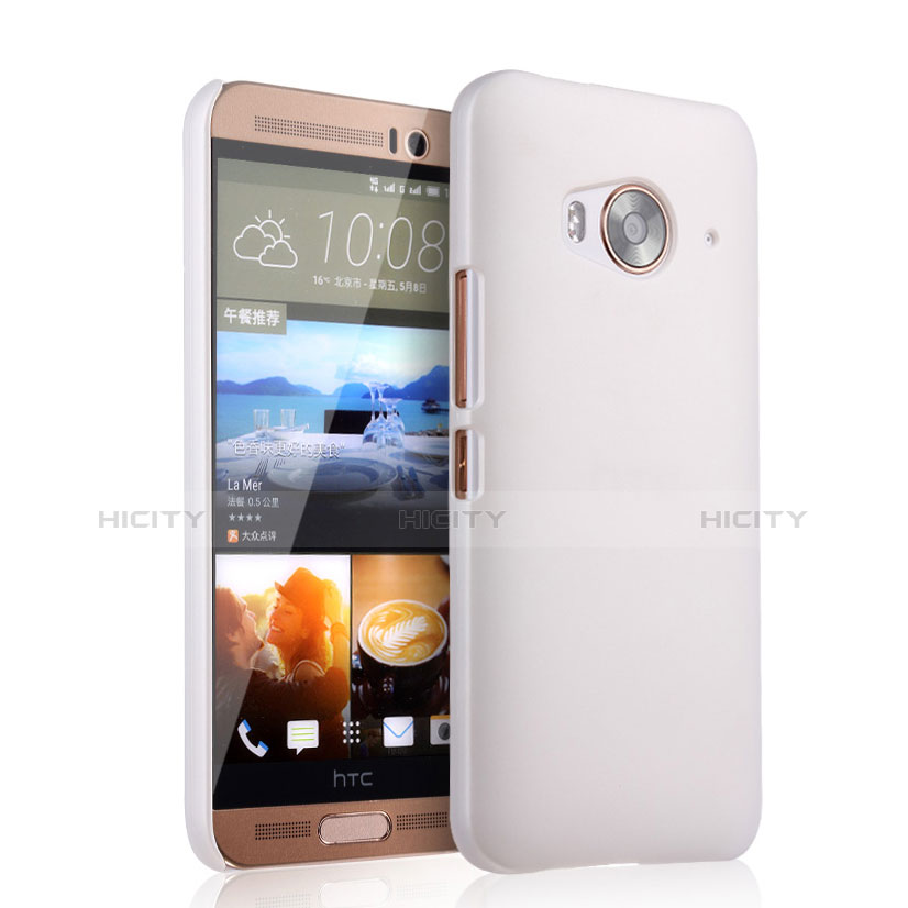 Coque Plastique Rigide Mat pour HTC One Me Blanc Plus