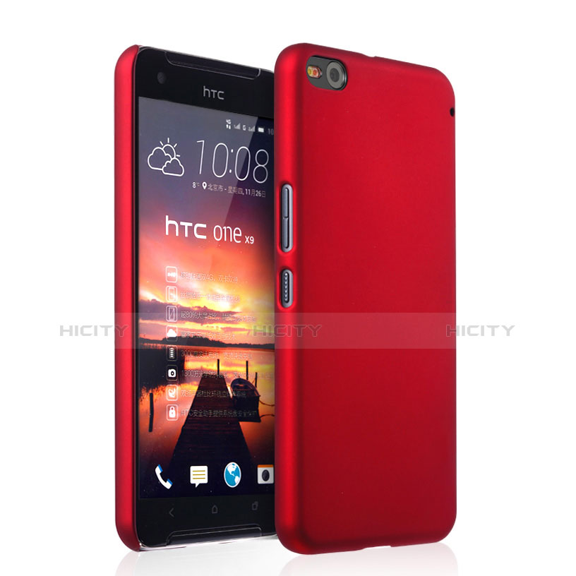 Coque Plastique Rigide Mat pour HTC One X9 Rouge Plus