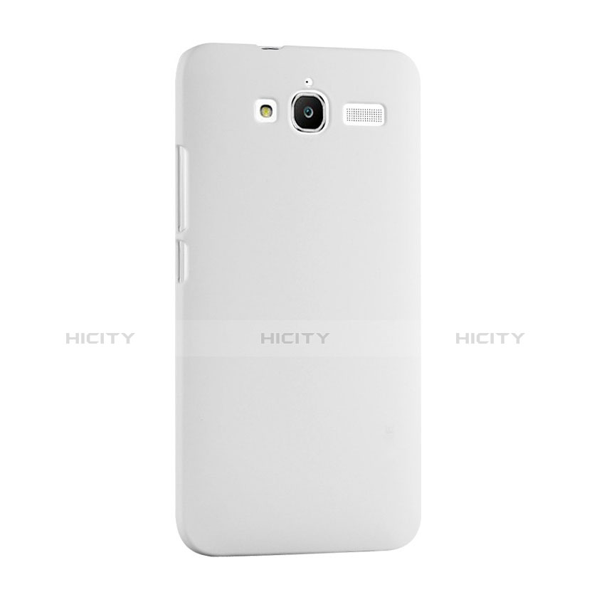 Coque Plastique Rigide Mat pour Huawei Ascend GX1 Blanc Plus