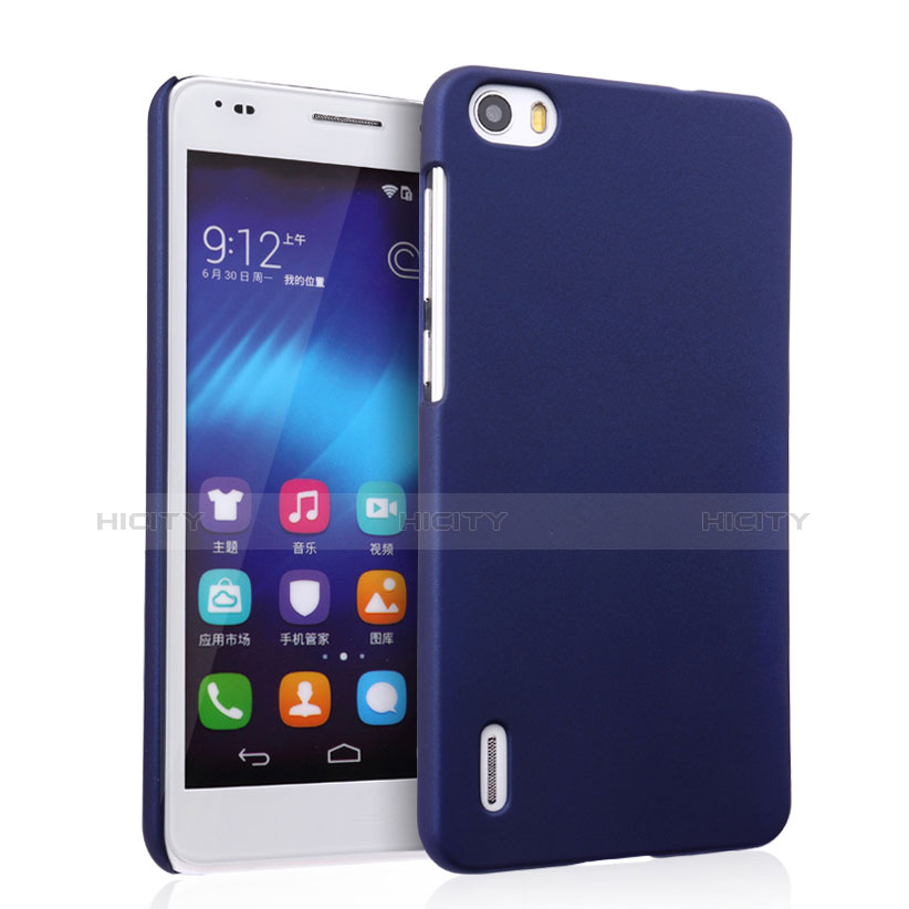 Coque Plastique Rigide Mat pour Huawei Honor 6 Bleu Plus