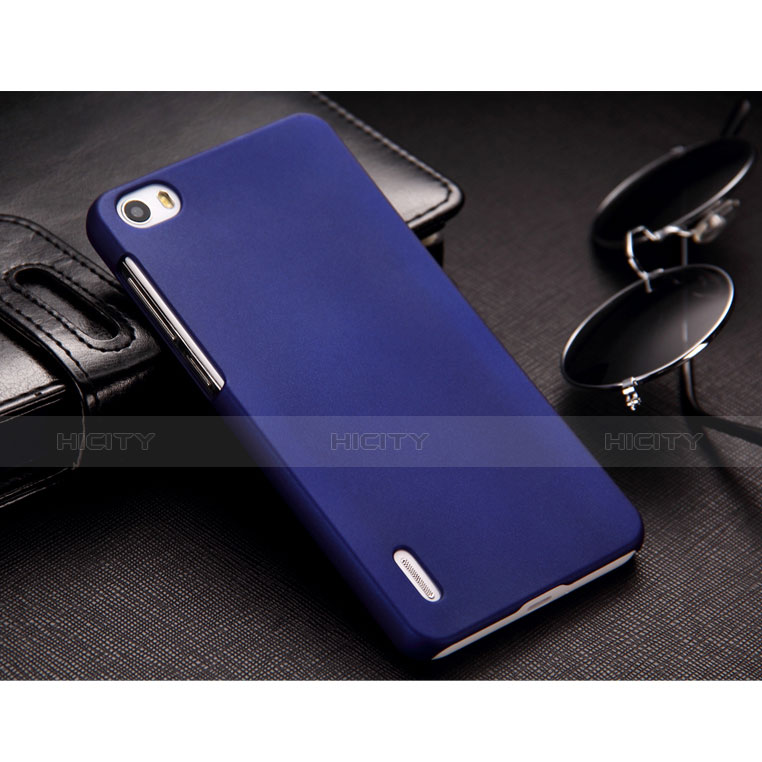 Coque Plastique Rigide Mat pour Huawei Honor 6 Bleu Plus