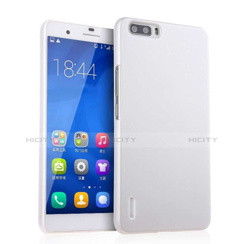 Coque Plastique Rigide Mat pour Huawei Honor 6 Plus Blanc Plus