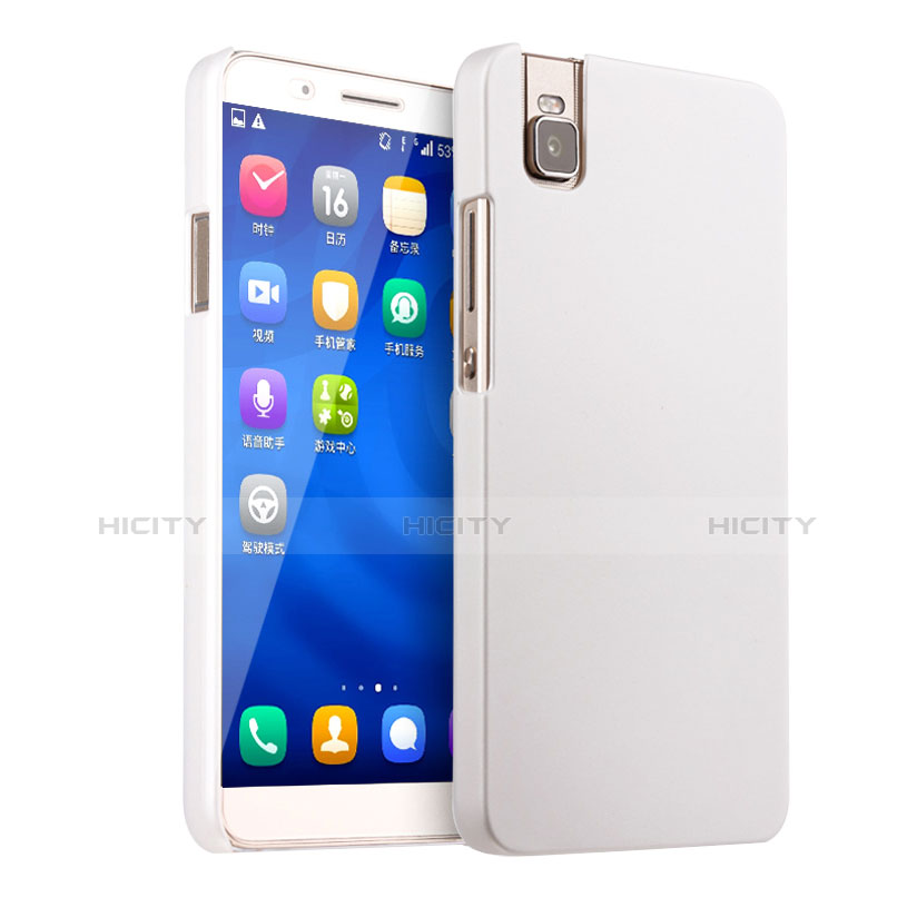 Coque Plastique Rigide Mat pour Huawei Honor 7i shot X Blanc Plus