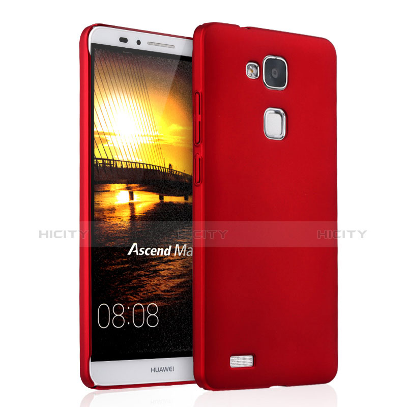 Coque Plastique Rigide Mat pour Huawei Mate 7 Rouge Plus