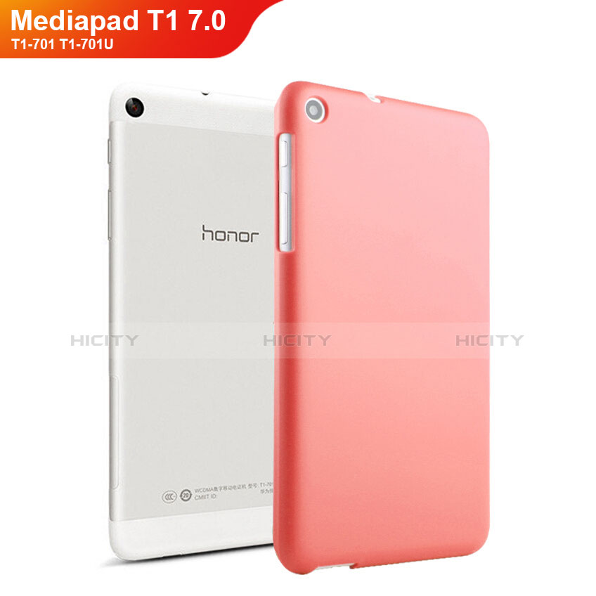 Coque Plastique Rigide Mat pour Huawei Mediapad T2 7.0 BGO-DL09 BGO-L03 Rouge Plus