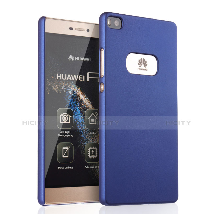 Coque Plastique Rigide Mat pour Huawei P8 Bleu Plus