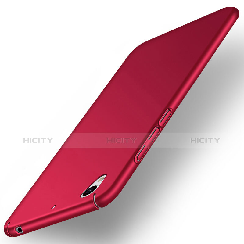 Coque Plastique Rigide Mat pour Huawei Y6 II 5 5 Rouge Plus