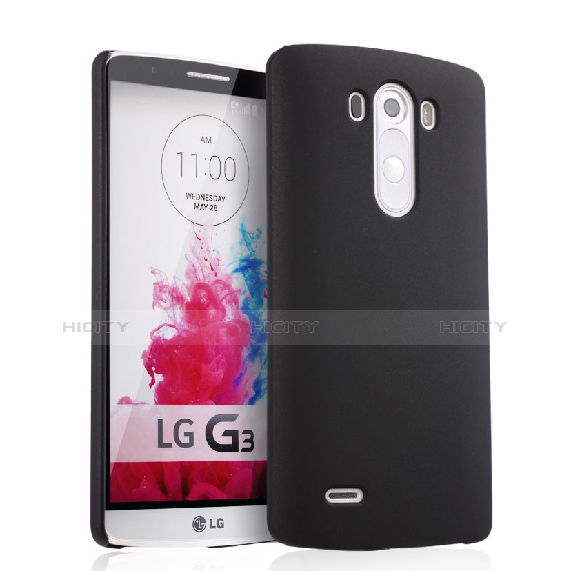 Coque Plastique Rigide Mat pour LG G3 Noir Plus