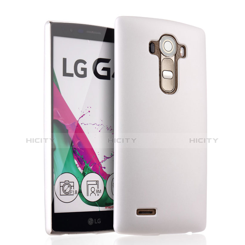 Coque Plastique Rigide Mat pour LG G4 Blanc Plus