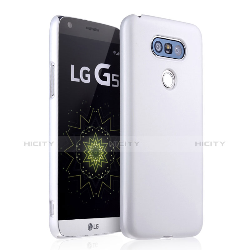 Coque Plastique Rigide Mat pour LG G5 Blanc Plus