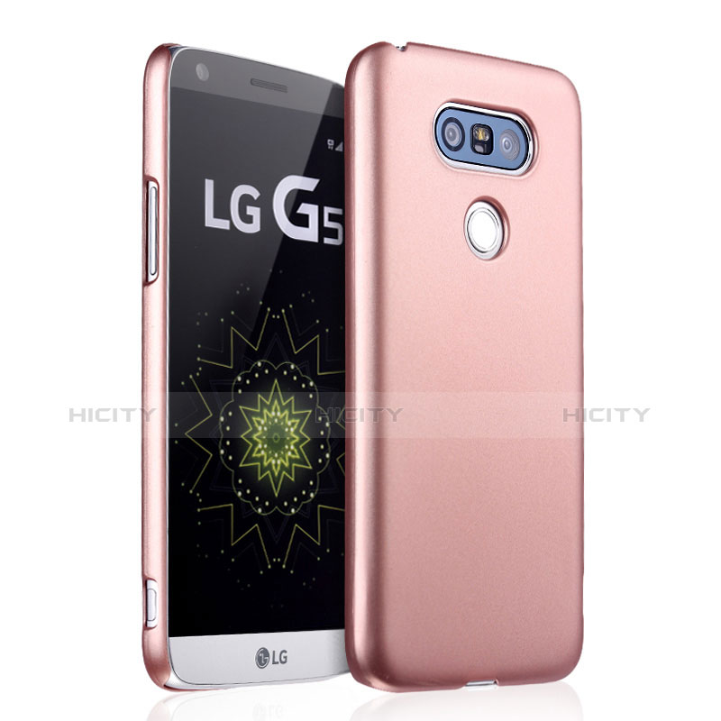 Coque Plastique Rigide Mat pour LG G5 Or Rose Plus