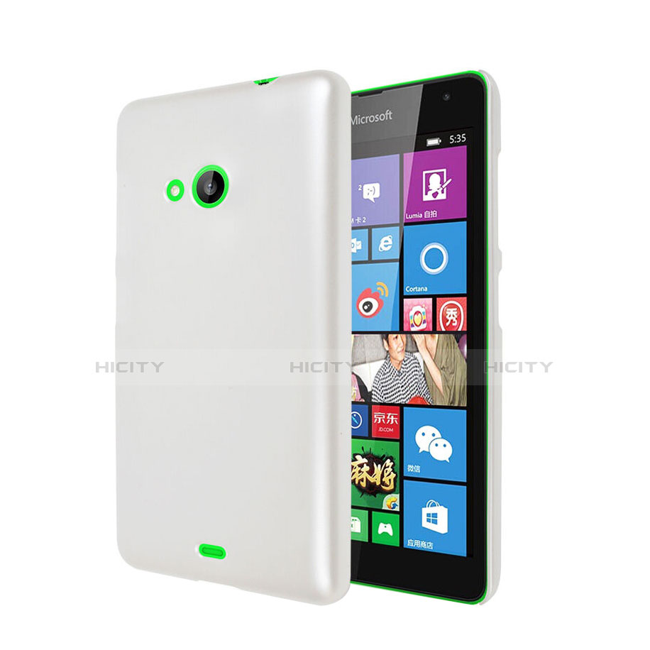 Coque Plastique Rigide Mat pour Microsoft Lumia 535 Blanc Plus