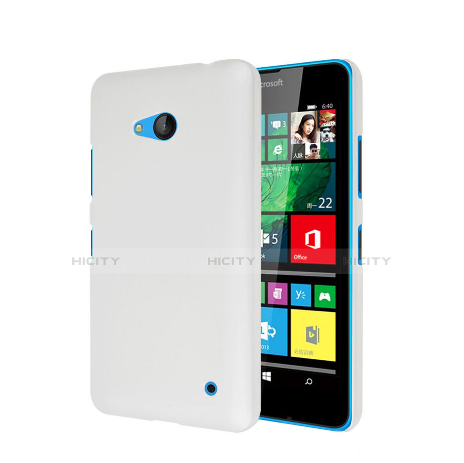 Coque Plastique Rigide Mat pour Microsoft Lumia 640 Blanc Plus