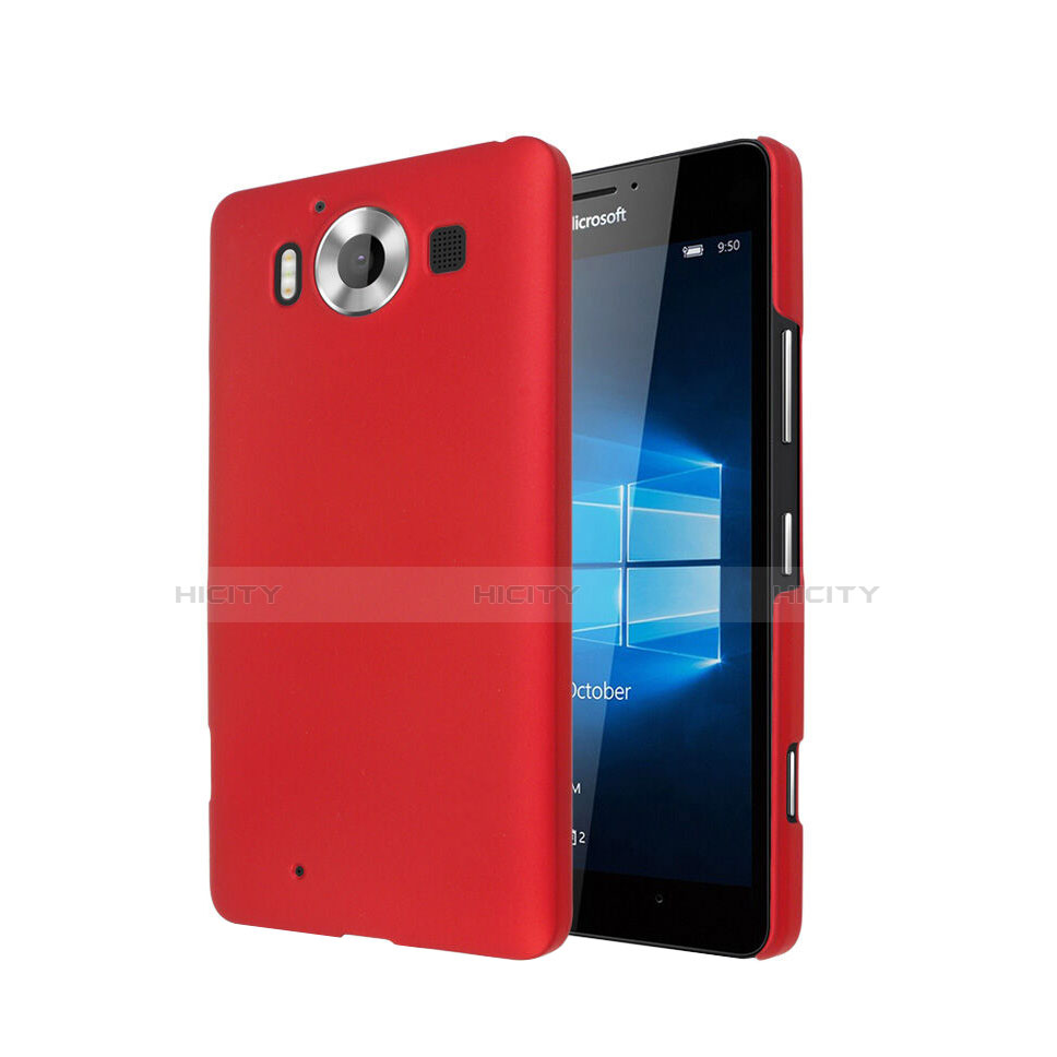 Coque Plastique Rigide Mat pour Microsoft Lumia 950 Rouge Plus