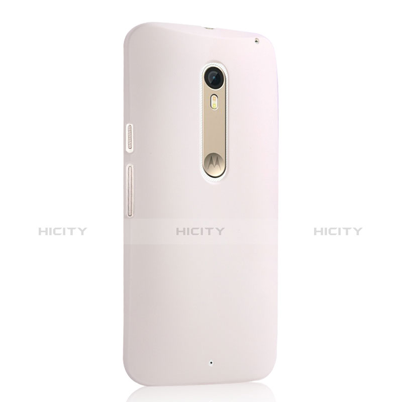 Coque Plastique Rigide Mat pour Motorola Moto X Style Blanc Plus