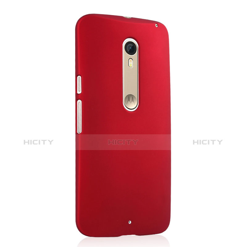 Coque Plastique Rigide Mat pour Motorola Moto X Style Rouge Plus