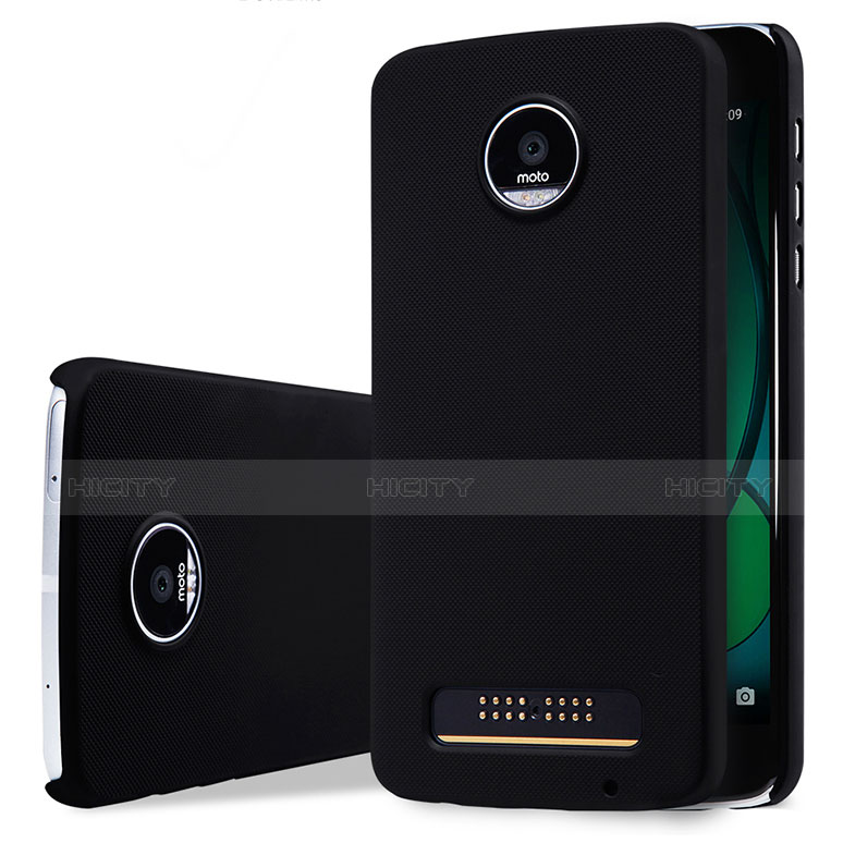 Coque Plastique Rigide Mat pour Motorola Moto Z Play Noir Plus