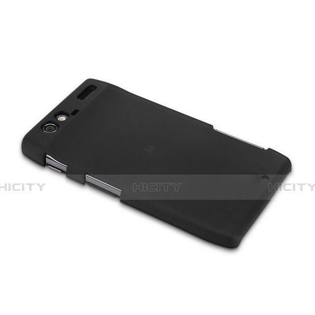 Coque Plastique Rigide Mat pour Motorola Razr XT910 Noir Plus