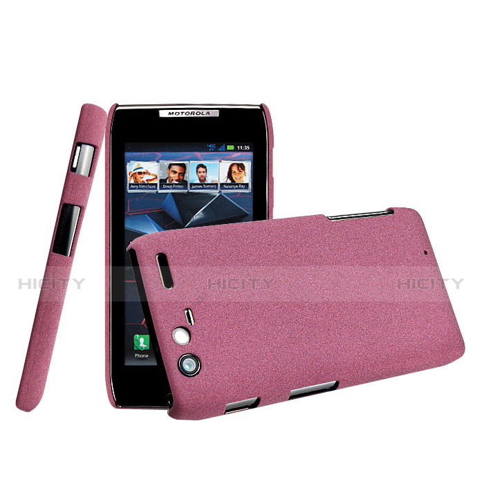 Coque Plastique Rigide Mat pour Motorola Razr XT910 Rose Plus