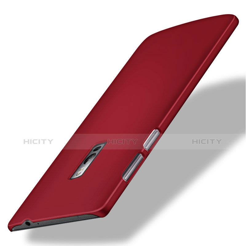 Coque Plastique Rigide Mat pour OnePlus 2 Rouge Plus