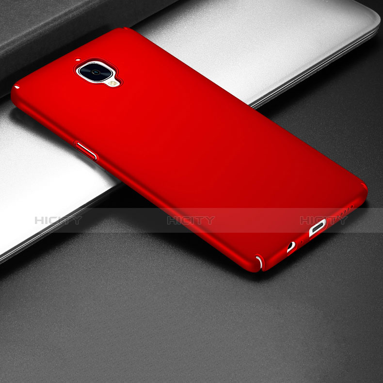 Coque Plastique Rigide Mat pour OnePlus 3 Rouge Plus