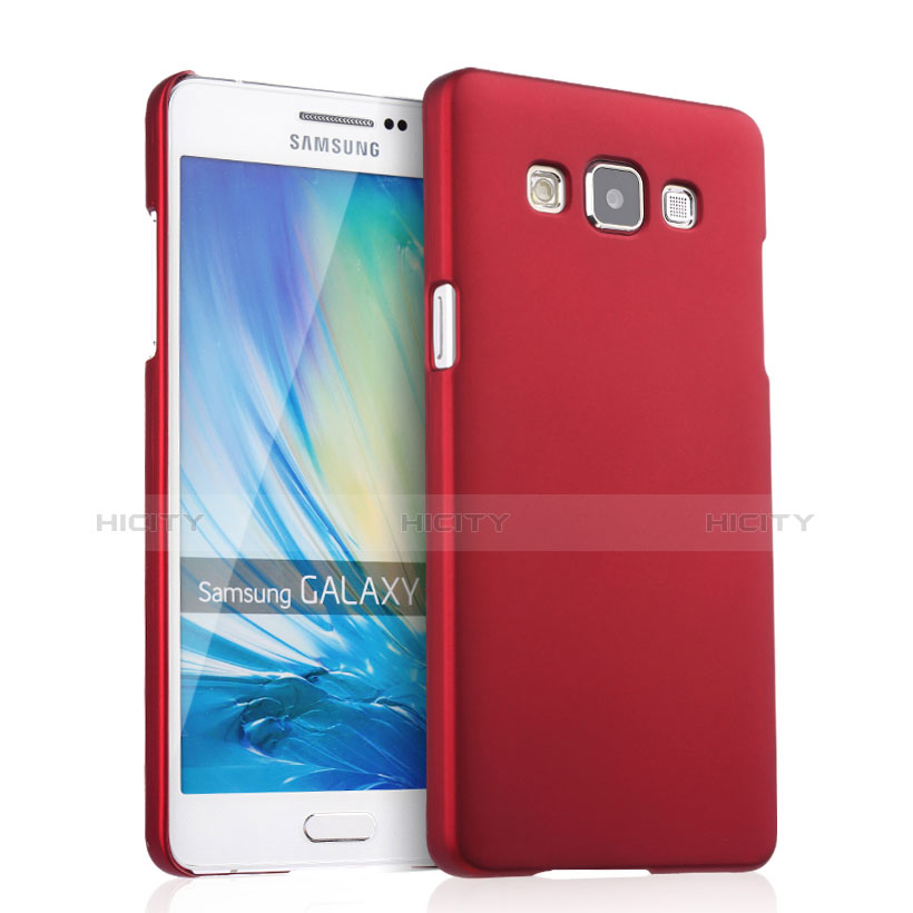 Coque Plastique Rigide Mat pour Samsung Galaxy A5 SM-500F Rouge Plus