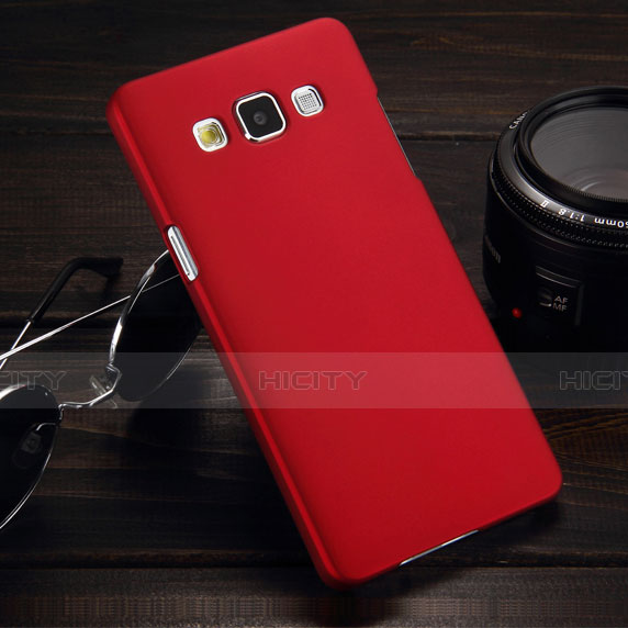 Coque Plastique Rigide Mat pour Samsung Galaxy A5 SM-500F Rouge Plus