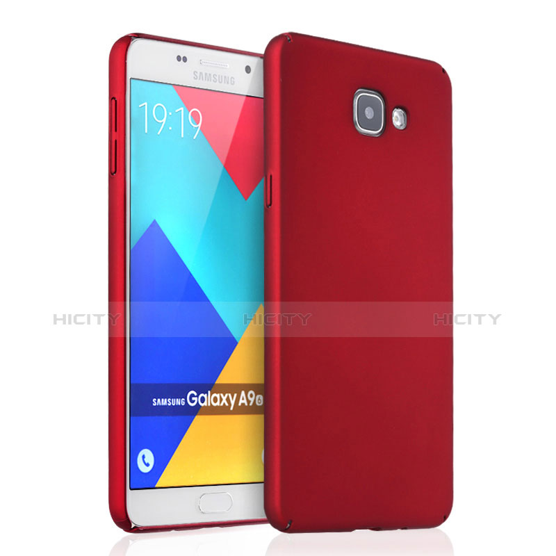 Coque Plastique Rigide Mat pour Samsung Galaxy A9 Pro (2016) SM-A9100 Rouge Plus