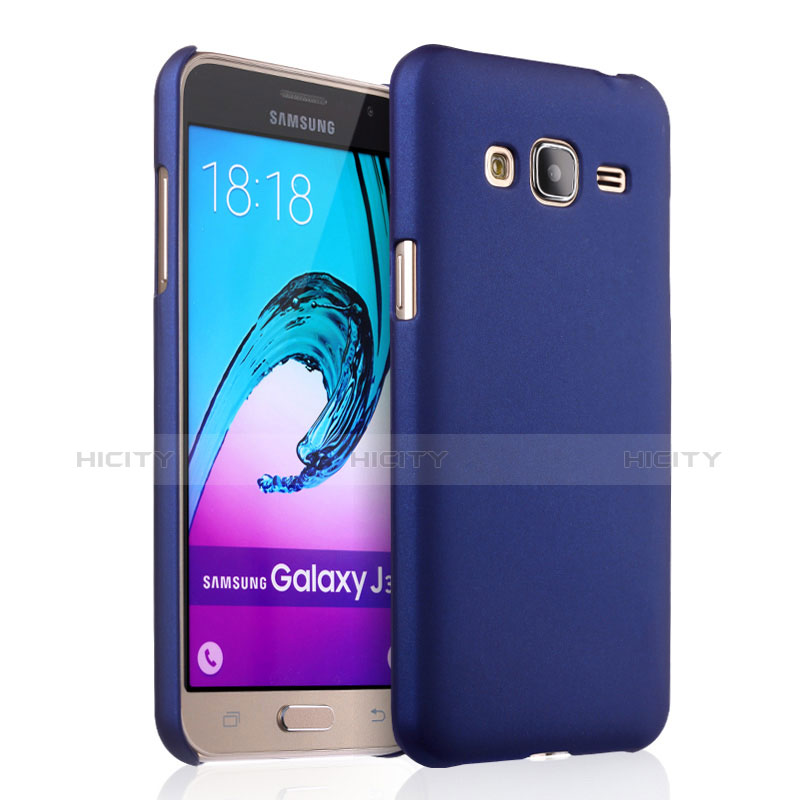 Coque Plastique Rigide Mat pour Samsung Galaxy Amp Prime J320P J320M Bleu Plus