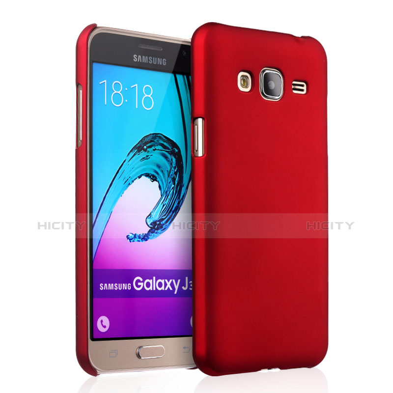 Coque Plastique Rigide Mat pour Samsung Galaxy Amp Prime J320P J320M Rouge Plus