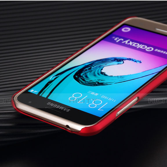 Coque Plastique Rigide Mat pour Samsung Galaxy Amp Prime J320P J320M Rouge Plus