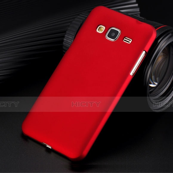 Coque Plastique Rigide Mat pour Samsung Galaxy Amp Prime J320P J320M Rouge Plus