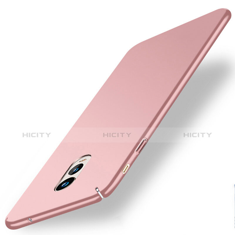 Coque Plastique Rigide Mat pour Samsung Galaxy C7 (2017) Or Rose Plus